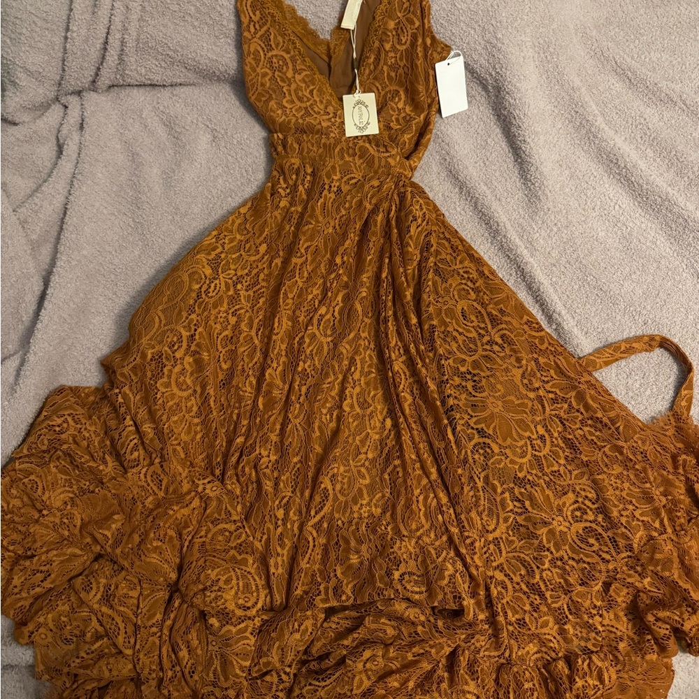 Joyfolie wrap dress- Ella Dress in Spice